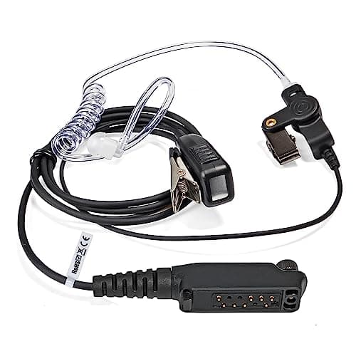 HYSHIKRA Sepura Oreillette compatible avec les radios Sepura STP8000 STP9000 SC20 SC21 (tube acoustique caché)