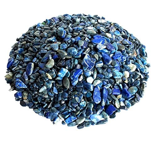 Perlin Lot de 500 perles en lapis-lazuli en pierres semi-précieuses 4mm ~ 5mm Bleu