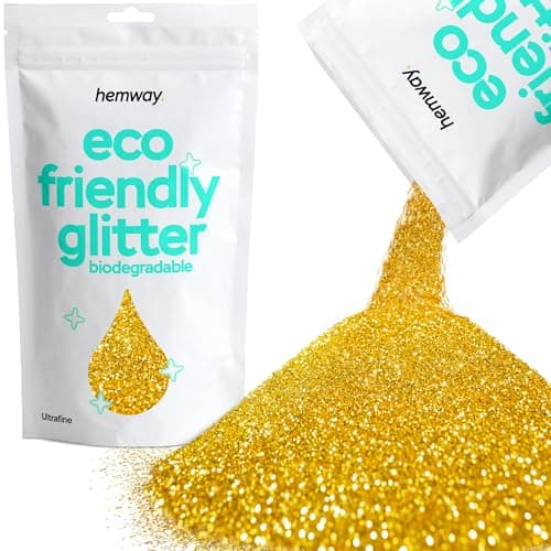Paillettes biodégradables dorées respectueuses de l'environnement À base de plantes bio ultrafines pour le visage le corps la résine 100g/3,5 oz