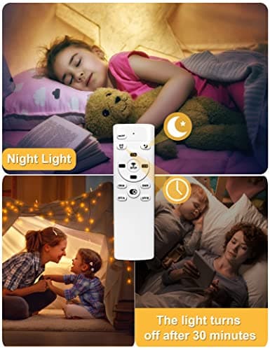 FANLG Plafonnier LED enfant, 40W 50cm Plafonnier avion créatif dimmable 3000K-6000K Lampe plafond de chambre à coucher Garçon plafonnier led moderne avec télécommande, chambre enfant,chambre bébé