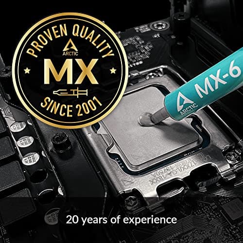 ARCTIC MX-6 (4 g) - Ultime Performance Thermal Paste pour CPU, Consoles, Cartes Graphiques, Ordinateurs Portables, Pâte Thermique, Très Haute conductivité Thermique, Longue durée de Vie