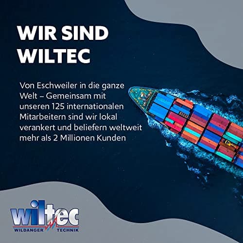 Wiltec Multiprise de jardin double – 2 prises – 155 x 155 x 405 mm – Design colonne d’énergie – en Acier affiné inox – avec Minuterie mécanique – Utilisation extérieure IP44 Outdoor