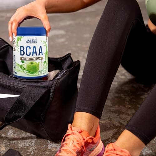 Applied Nutrition Amino-Hydrate BCAA en Poudre, Complément d'Acides Aminés à Chaîne Ramifiée, Poudre d'Acides Aminés Essentiels, Boisson Énergétique (450g, Orange & Mango)