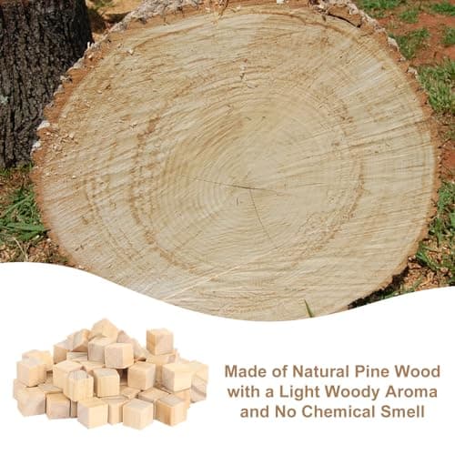 500 Pièces Cubes en Bois 10mm Naturel Blocs Carrés en Bois Cubes de Pin Carrés Inachevé Carrés en Bois Cubes Blocs Vierges Cube Bois Bricolage pour DIY Peinture Artisanat Décoration