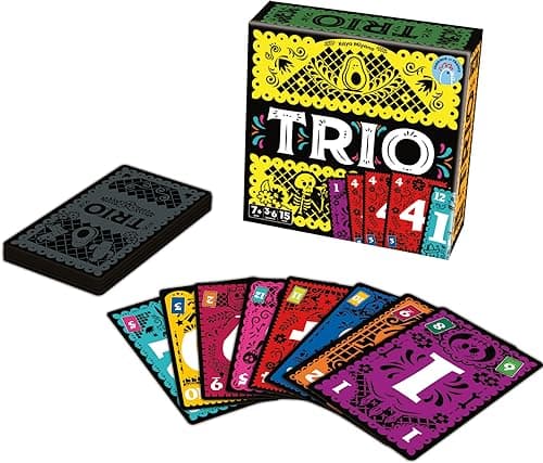Asmodee - TRIO - Jeu de Cartes Made in France - Récompensé As d'Or 2024 - Jeux de Société pour Famille et Enfants dès 7 Ans - 3 à 6 Joueurs - 15 Min - Version française - Cocktail Games