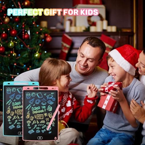 Kogabanny Tablette Dessin Enfant 2 Pièces 8.5 Pouces,Tablette d'écriture LCD pour 3-10 Ans Enfants Ardoise Magique,Jouet Educatif de Filles et Garcons, Cadeaux d'anniversaire Noël