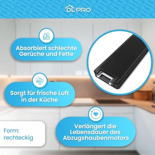 DL-pro Filtre à charbon actif pour hotte aspirante Miele 4114503 DKF4 Küppersbusch 501097 KFIP Zub.564