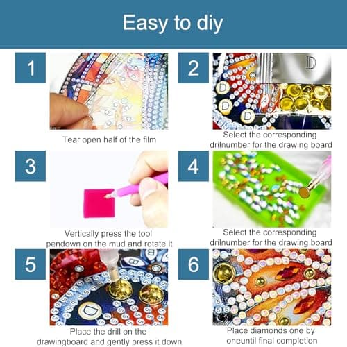 Aikeis DIY Diamant Art Pendentif Peinture à Suspendre Papillon Violet Cristal Spécial Pierre Précieuse Bricolage Peinture Kit de Peinture Décor de Mode