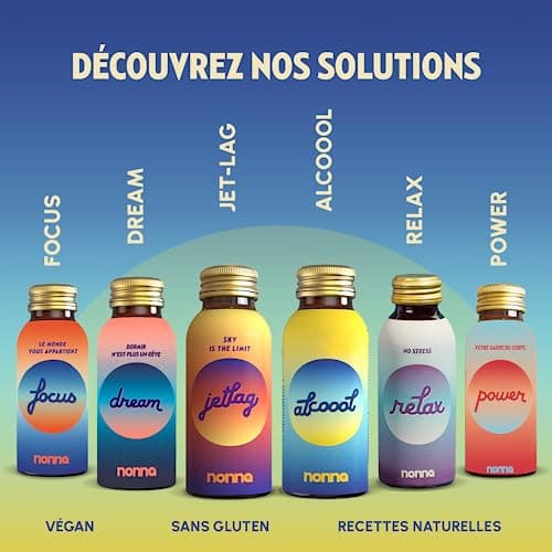 NONNA LAB - Alcoool - Lot de 3 x 100 ml - Récupération & Réhydratation - Compléments Alimentaires Action 5 En 1 - Boisson Vegan & Sans Gluten