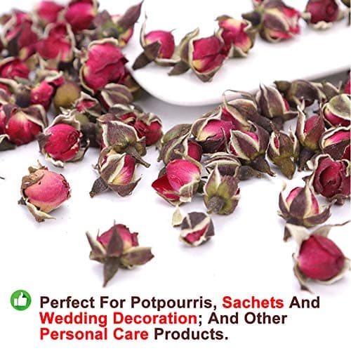 Plant Gift Rose Flower Tea 金边玫瑰 Thé de fleur rose (Phnom Penh Rose) Thé au début du thé Tea Naturel Bio Natural Thé de plantes, Soins de santé 50g / 1.76oz