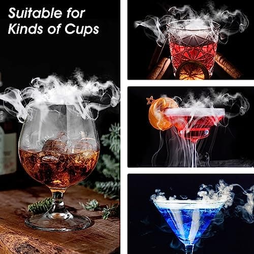 RoseFlower Kit de Fumeur Cocktail, Nostalgia Smoker Kit pour Whisky, Boissons, Bourbon, Steak, Poisson et Fromage - Nourriture et Boissons Infusées de Fumée - Cadeau pour Mari, Père, Hommes #3