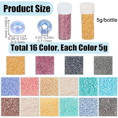 SUNNYCLUE 80g bracelet perles de graines set 12/0 perles de graines en vrac 2mm bleu vert imitation jade perles de graines de verre rond verre espaceur lâche bijoux perles homebrew boucles d'oreille