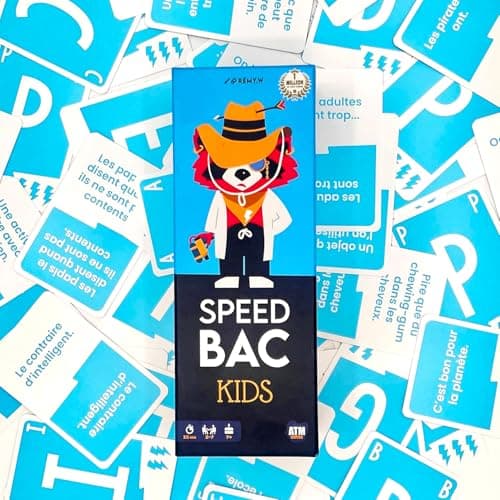 ATM Gaming Speedbac Kids - Jeu de société Enfants - Parfait pour Mettre l'ambiance en Famille - 2 à 7 Joueurs - Grand Prix du Jouet 2024 - A Partir de 7 Ans
