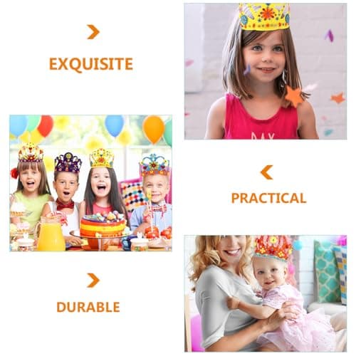 SAFIGLE 12 Pièces Enfants Couronne Artisanat Bricolage Couronne Kit Princesse Diadèmes Couronnes Prince Couronne Enfants Fête D'anniversaire Roi Chapeaux Pour La Fête D'anniversaire Bébé