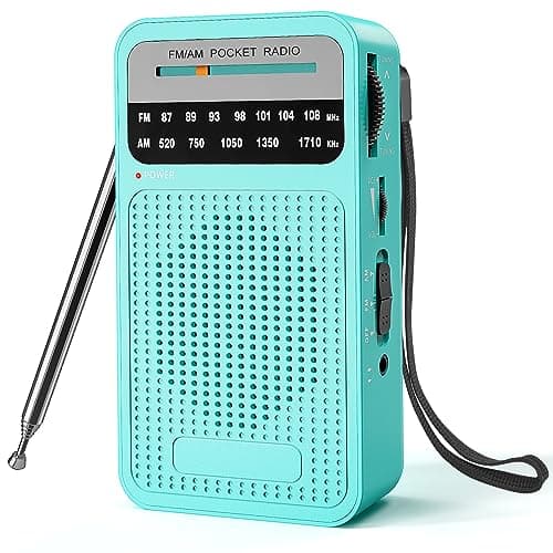 Tendak Radio Portable, FM/AM(MW) Transistor Radio, Radio a Pile de Poche avec Excellente Réception, Excellente Qualité Sonore, Mini Radio Portable (AA)
