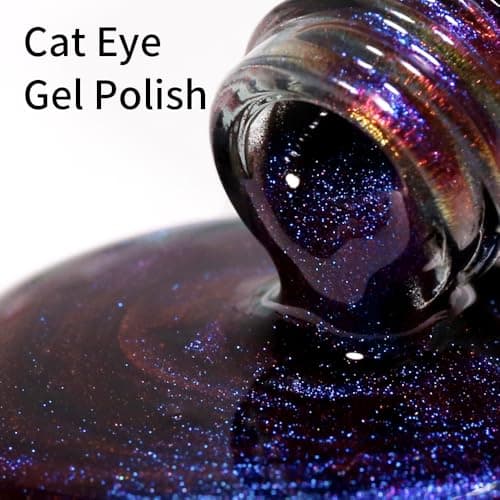 Firedeep 9d cat eye gel vernis à ongles, 16ml Galaxy blue purple caméléon gel magnétique poli LED/UV trempé vernis à ongles kit avec aimant