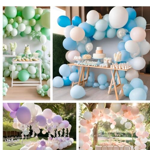 50 Ballons Blancs 12 Pouces 30 Cm Naturel Latex Biodégradable Écologique Gonflables Air Hélium Eau Pour Baby Shower Baptême Anniversaire Graduation Mariage Arc Macaron