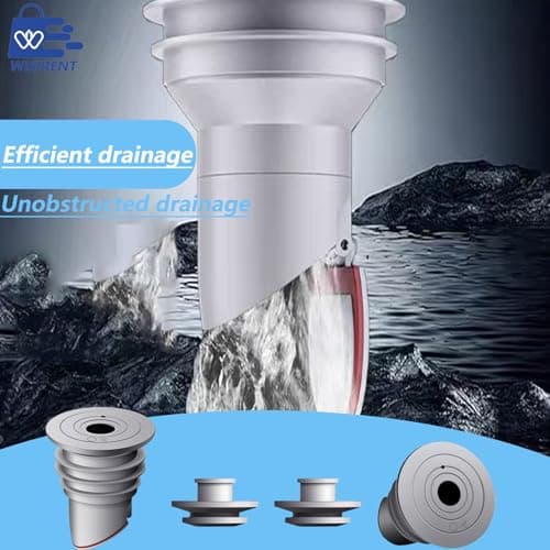 WISIRENT Joint de Tuyau de Machine à Laver, 2 Pièces 35-40mm Gris Bouchon Anti Odeur Machine à Laver Bouchon D'Étanchéité de Tuyau D'Évacuation, Joint de Tuyau de Vidange Déodorant pour Domestique