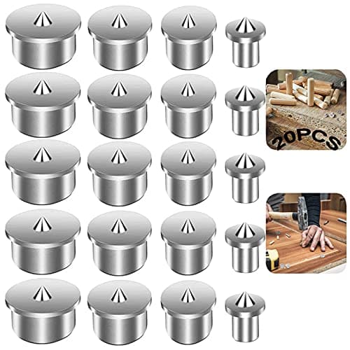 Goupille De Centrage 20 Pcs Marqueurs De Goujon Centre De Cheville En Bois Pointes De Goujon Centre De Goujon En Acier Inoxydable Point Central Du Goujon Pour Outils De Perçage Du Bois