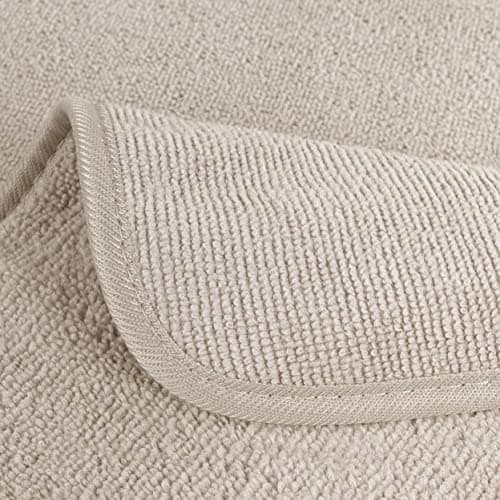 Polyte - 6 serviettes pour le visage - en microfibres - ne peluche pas - beige - 33 x 33 cm