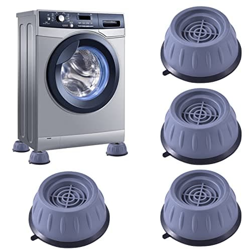 Nutabevr 4 Pièces Pied Anti Vibration Machine a Laver, Amortisseurs lave linge,Pied Machine a Laver,Tampons À Pied Machine À Laver Pour Machines à Laver SéChoirs Et Meubles,Réfrigérateur,Gray