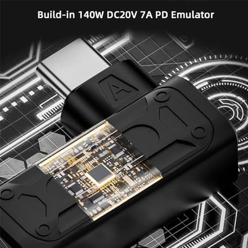 NFHK Adaptateur de charge 90 degrés coudé 140 W 100 W DC 4,5 x 3,0 mm pour téléphone portable