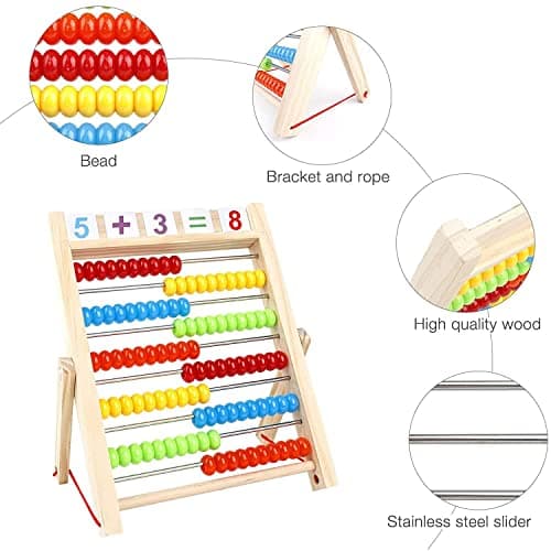 Table de Multiplication en Bois,Numéros Consécutifs en Bois,Bébé Blocs Puzzle Multiplication,Jouet de Table de Multiplication,Table de Multiplication en Bois,Jouets en Bois pour Apprends à Compter
