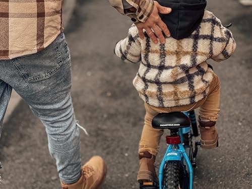 PROMETHEUS BICYCLES Velo Enfant 4 Ans Garcon vélo Fille 14 Pouces a Roulette pour 3 a 5 Ans - BMX en Bleu