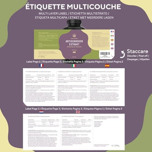 Extrait d'Artichaut Français - 2.400mg par dose avec 2,5% Cynarine - 360 Gélules, Vegan - Confort Digestif, Bien-Être du Foie & Détox - Sans: Additifs, Lactose & Gluten - TRUE NATURE