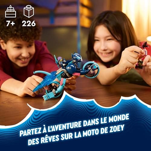 LEGO DREAMZzz Le Chat-Moto de Zoey - Jouet d'Activité et de Développement pour Enfants dès 7 Ans avec 2 Minifigurines - Transformez Un Animal en Moto - Set Fantastique pour Garçons et Filles 71479
