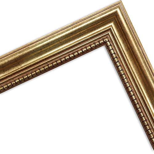 WANDStyle Cadre photo or 13x18 cm en bois de style baroque avec support et accroche, cadres pour photo Made in Germany - H450