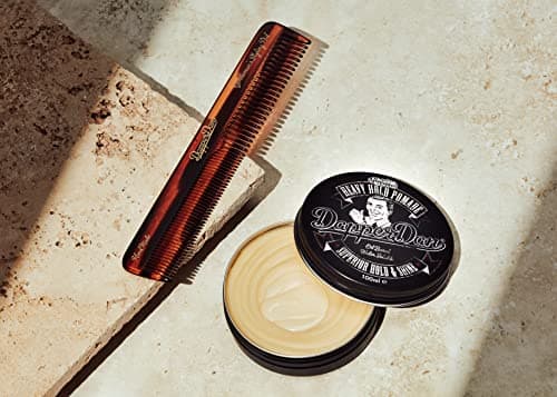 Dapper Dan Superior Heavy Hold Pomade Duo 2 x 100ml | Extra Strong Hold and High Shine Pomade for Slick Back and Pompadour Styles. Oil-Based with Liquorice and Vanilla.