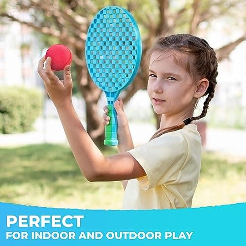 Lot de 9 balles de Tennis Souples en Mousse pour Enfants Multicolore 6,5 cm