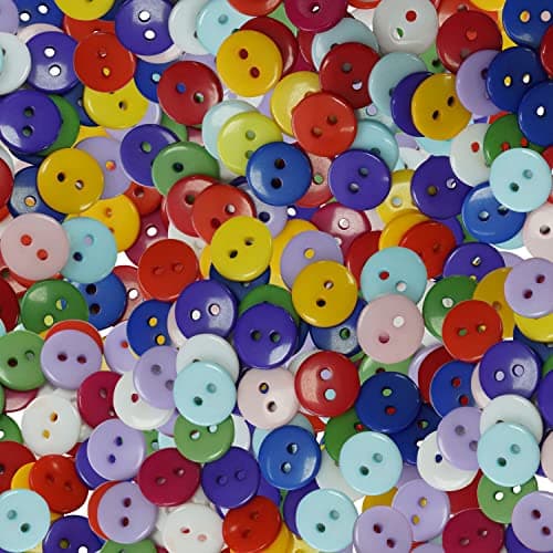 12mm Couleurs assorties en plastique Boutons pour couture et artisanat mixtes-Couleur Fournitures pour arts, artisanat, couture et-Décorations pour scrapbooking, Accessoires et Vêtements-Lot de 100pièces