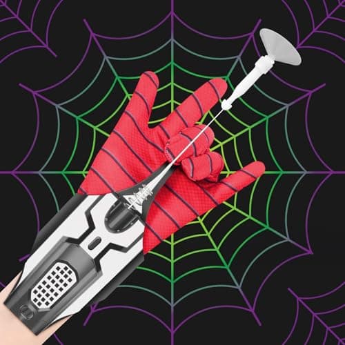 Lanceur de Toile D'araignée de Lanceur de Tireur de Web, Gant de Lanceur, Gadgets Cool, Gant de Cosplay, Spider-Mans Shooter,Jouet de Tir À Cordes, idéal pour Les Hommes et Les Enfants