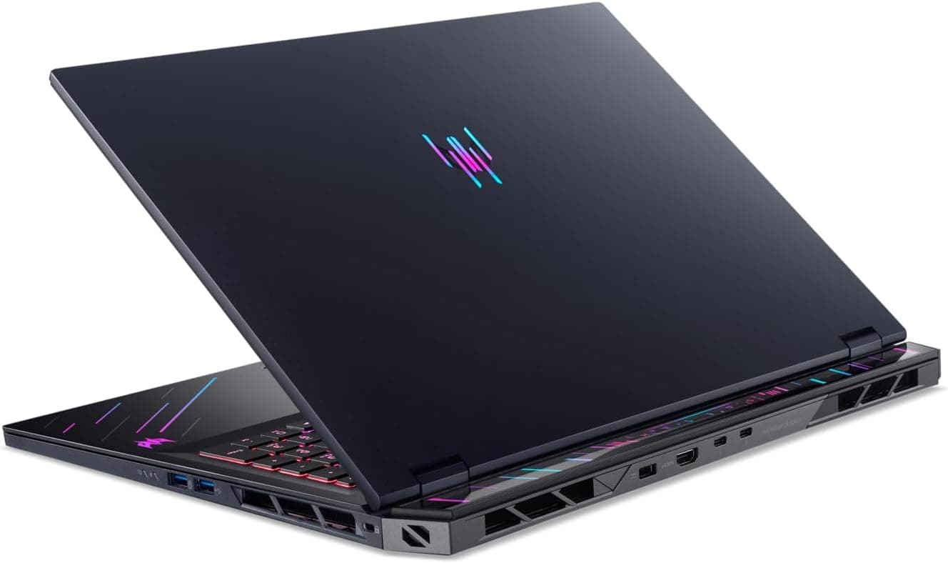 acer Predator Helios 18 AI I PC Portable Gamer 18" WQXGA 250Hz I Intel Core Ultra 9 (IA) I NVIDIA GeForce RTX 5080 I 64Go RAM I 1To SSD I Wi-Fi 7 I Windows 11 I Noir I Clavier Fr AZERTY I PH18-73-91FQ
