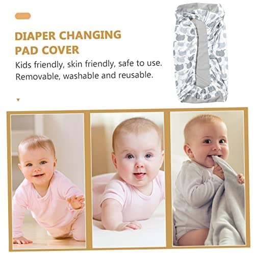 CIMAXIC housse de table à langer berceau housse de matelas à langer extensible tables à langer bébé linge de lit pour bébés linge bebe housse de matelas à langer pour bébé tricot Grey