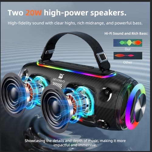 Machine de karaoké avec 2 haut-parleurs de microphone sans fil, un système de sonorisation Bluetooth portable pour adultes et enfants, adapté pour les réunions à la maison, les fêtes d'anniversaire et