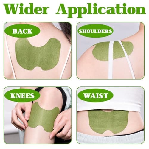FENGQ 80 Patch anti douleur genoux, Patch Chauffant, Patch Anti-Douleur, patch anti inflammatoire, Patchs de Soulagement de la Douleur Pour Douleurs au Cou,Epaules, Courbatures, Articulations