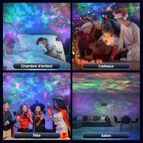 YISSVIC Projecteur Ciel Etoile Œufs de Dinosaure Projecteur Galaxie 8 Effets Lumineux 5 Vitesse 5 Luminosité avec Télécommande Minuterie Ciel Etoile Plafond Décoration Chambre Cadeau pour Noël, Fête