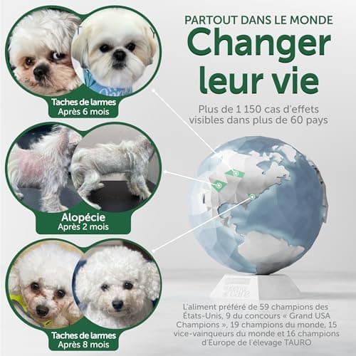 Nature's Protection Superior Care Croquettes Complètes pour Chien Junior (de 3 à 12 Mois) Toutes Races à Poil Blanc (Maltese, Bichon Frise etc.) I sans Céréales I Saumon, 1.5 kg