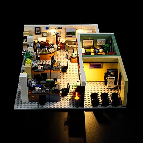 BRIKSMAX Kit d’éclairage à LED pour Lego Ideas The Office - Compatible with Lego 21336 Blocs de Construction Modèle- Pas inclure l’Ensemble Lego