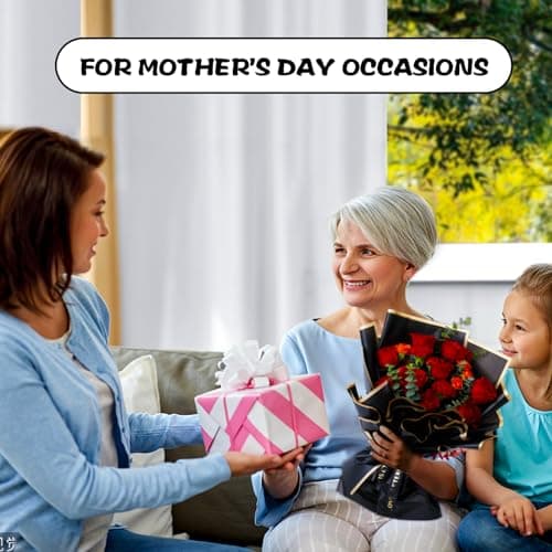 Papier Cadeau Fleur Papier Fleur Bouquet Papier Fleuriste Coloré Papier d'emballage pour Bouquet de Fleur Papier Emballage Bouquet de Fleur Papier Emballage Fleuriste,Papier imperméable Bouquets Noir