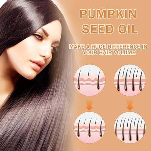2 pièces Pumpkin Seed Oil,Huile de Graines Citrouille pour Cheveux,Huile de Pepin de Courge,Huile Cheveux Favorise la Croissance des Cheveux,Pour le Traitement de la Chute des Cheveux