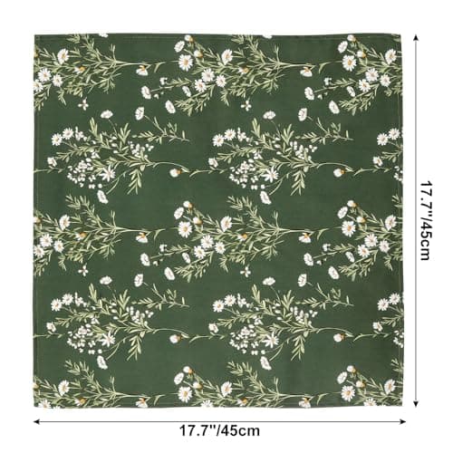 Arquiel Serviettes de Table Lot de 6, Serviettes en Tissu 100% Coton Doux et Confortable Réutilisables Serviettes pour Le dîner en Famille Mariage Cocktail Cuisine(45 cm x 45 cm)