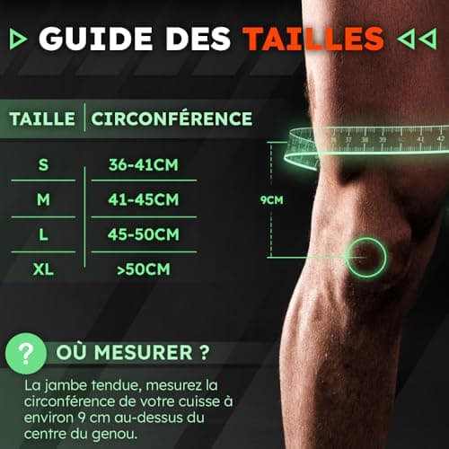 NativoDex Genouillère de Compression - Genouillère de Sport pour Homme et Femme - Genouillères médicales pour Ligaments, Tendinite, Douleurs Articulaires
