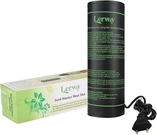 LERWAY Tapis Chauffant pour Plantes Imperméable Serre de Germination Accélère la Germination des Graines, Coussin de Chauffrage pour Reptile et Amphibien, 21/30 Watts, 52 × 25 cm (1 Pièce - 21W)
