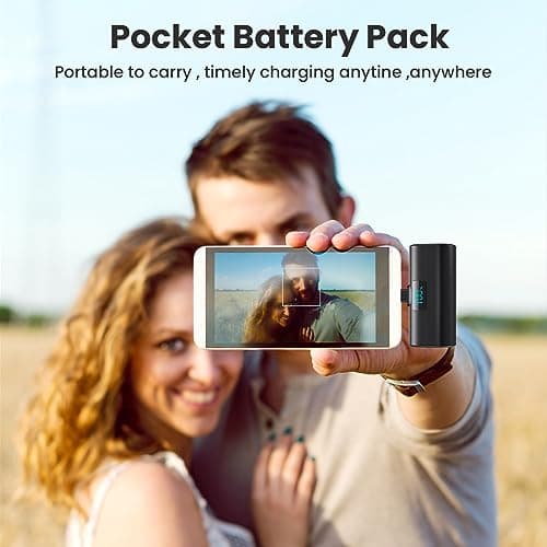 Batterie Externe pour iPhone 16/15 Series, 5200mAh USB C Power Bank à Charge Rapide, Ultra-Compact et Léger Batterie Portable Écran LCD Chargeur Portable pour iPhone 16/15/15 Pro Max Samsung etc.