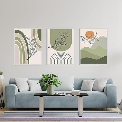 EPOKNQ Peinture d'art mural bohème, poster abstrait moderne pour chambre à coucher, salon, décoration murale, sans cadre (K7,50 x 70 cm x 3)