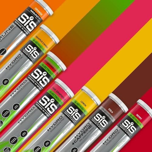 Science in Sport GO Hydro Tablettes d'Électrolytes 20 pièces Cola & Caféine - Vegan & sans gluten, Avec Sodium, Calcium, Potassium & Magnésium pour un équilibre électrolytique